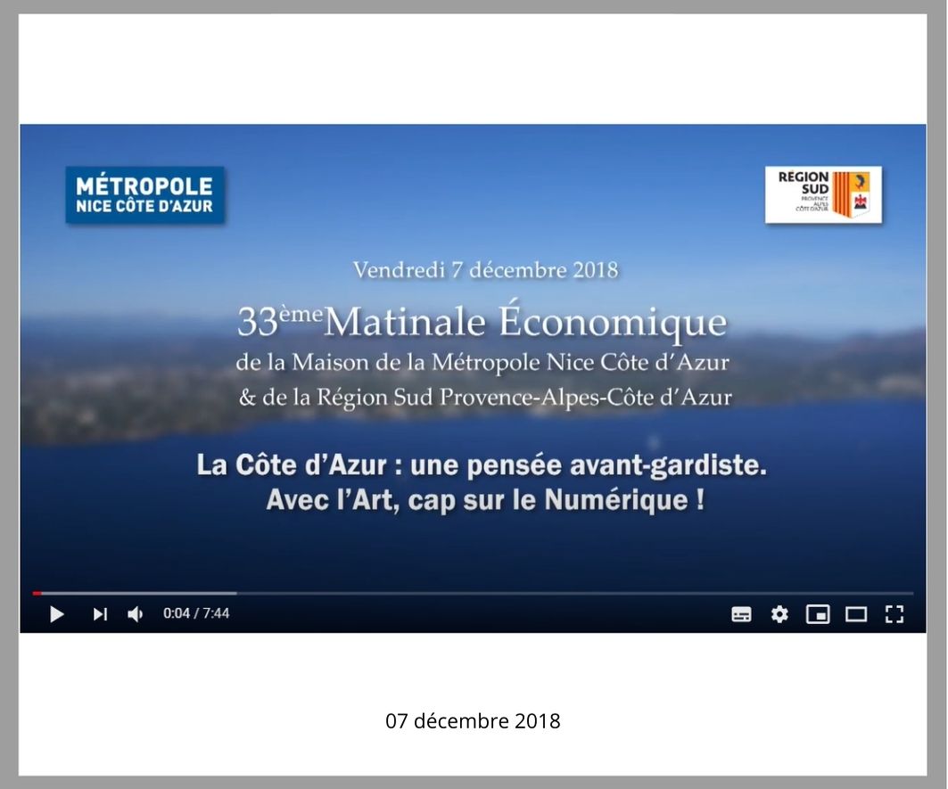 33ème matinale économique de la Métropole Nice Côte d'Azur