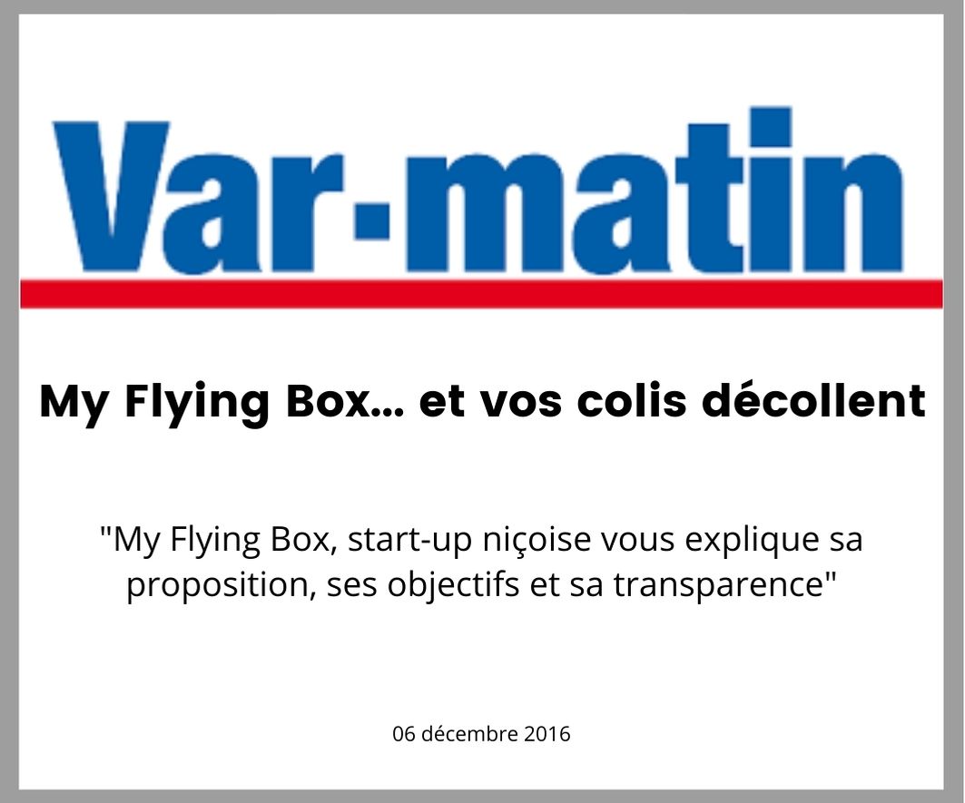 var matin parle de my flying box